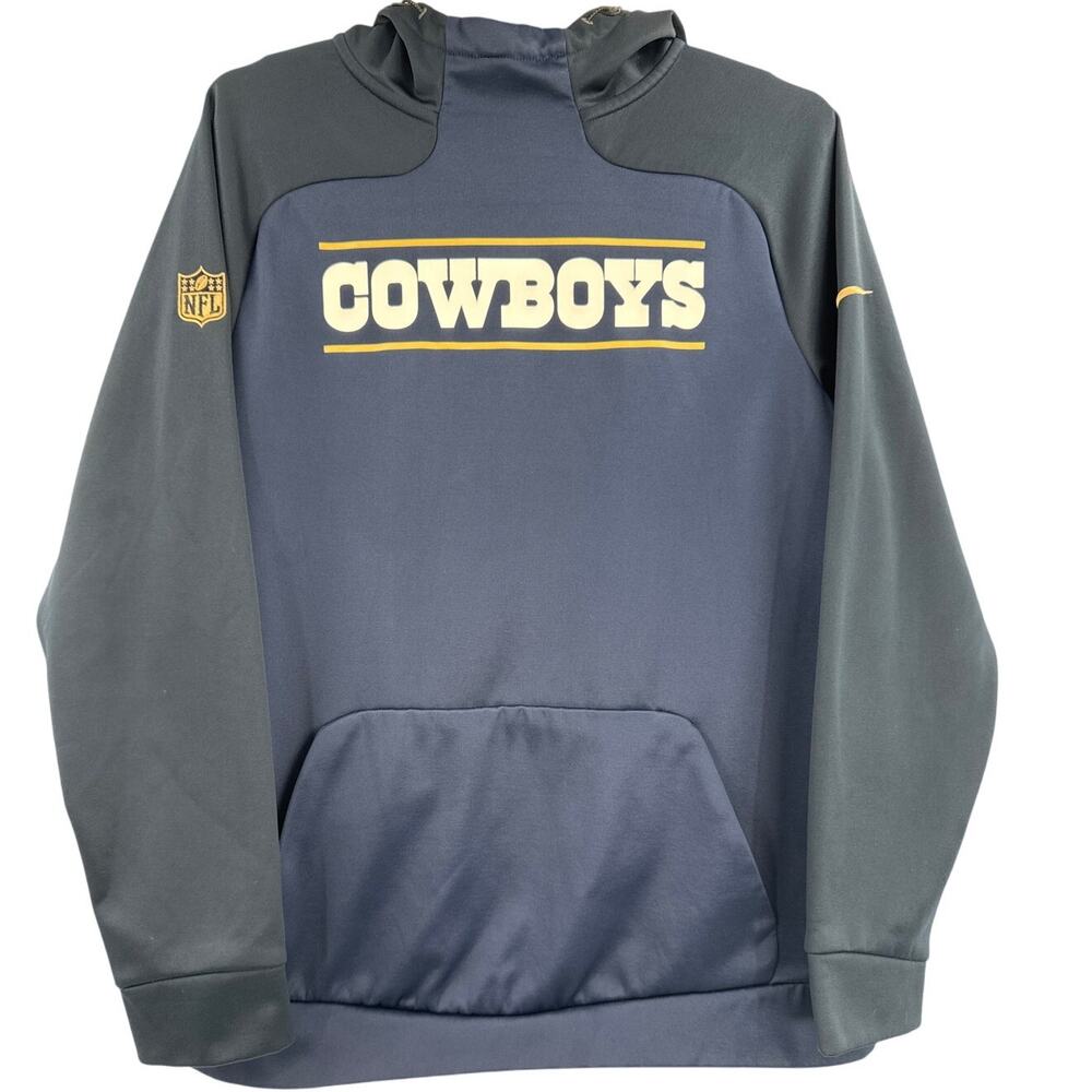 NFL Nike On Field Dallas Cowboys Therma-Fit Hoodie dark blue size L